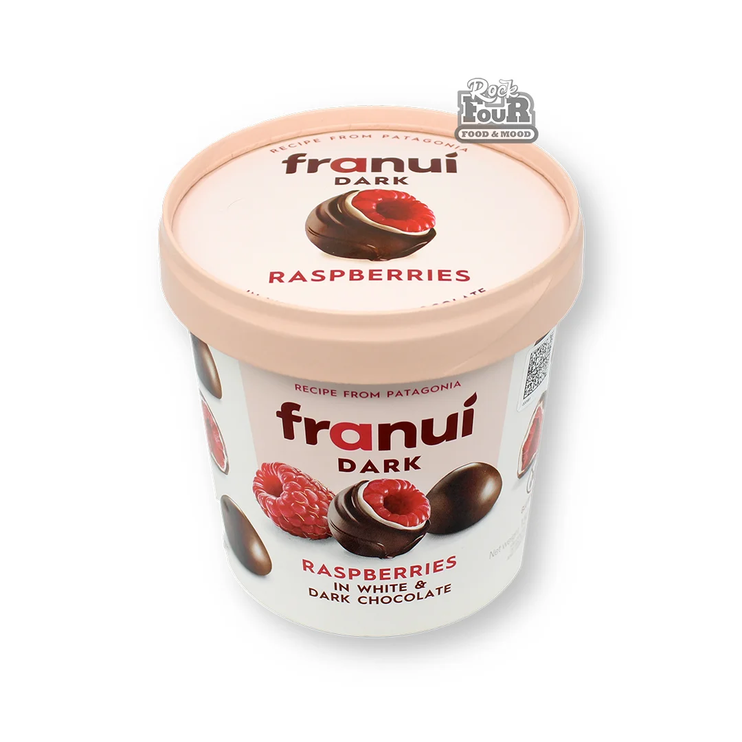 Замороженные кусочки малины «Franui» с белым и темным шоколадом 150г